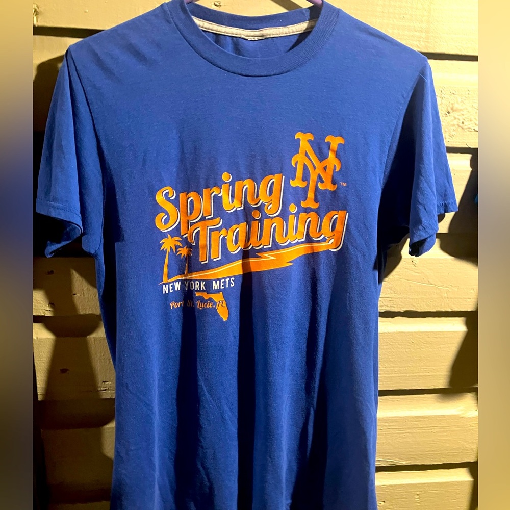 New York Mets Spring Training Florida Baseball  Athletic MLB Shirt Size Small